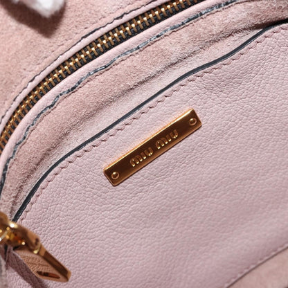 Miu Miu Madras Convertible Hobo Leather, Pink, Leather, Shoulder Bag