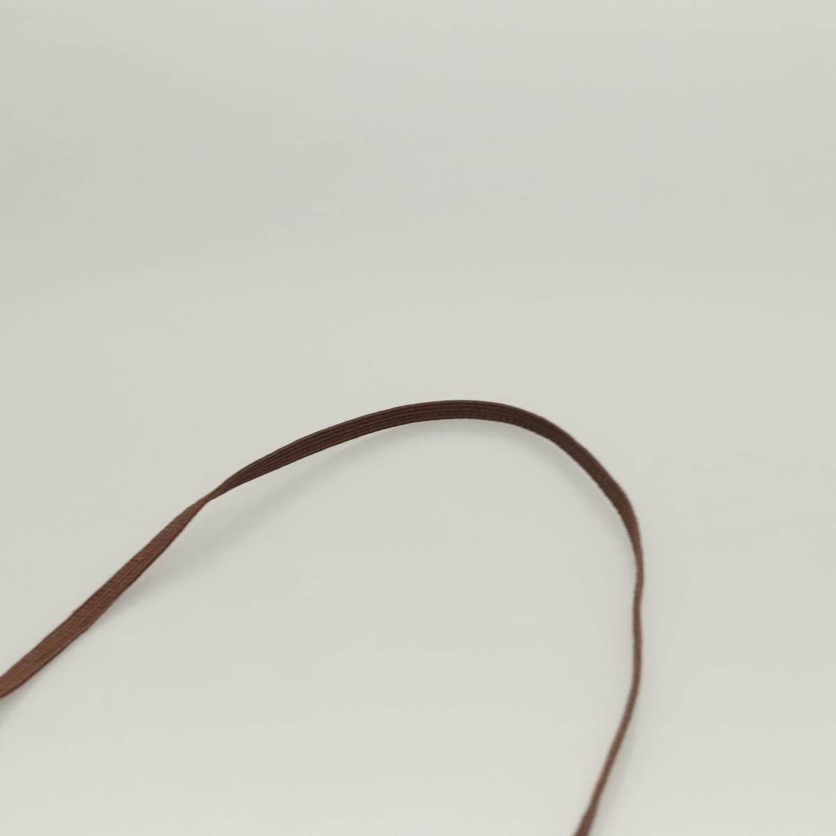 Hermes Herline Canvas, Brown, Canvas, Crossbody Bag