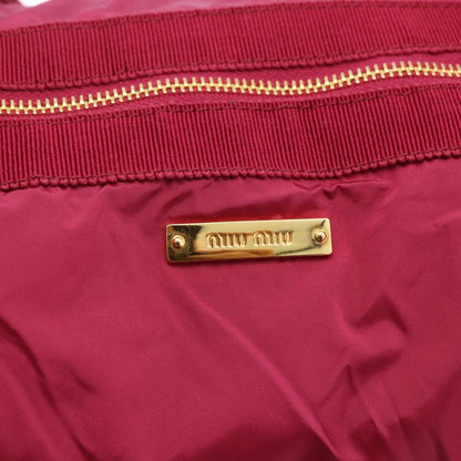 Miu Miu Tote Nylon, Pink, Nylon, Handbag