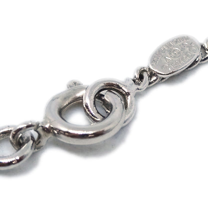 Chanel CC Logo Pendant Metal, Silver, Silver Plated, Necklace