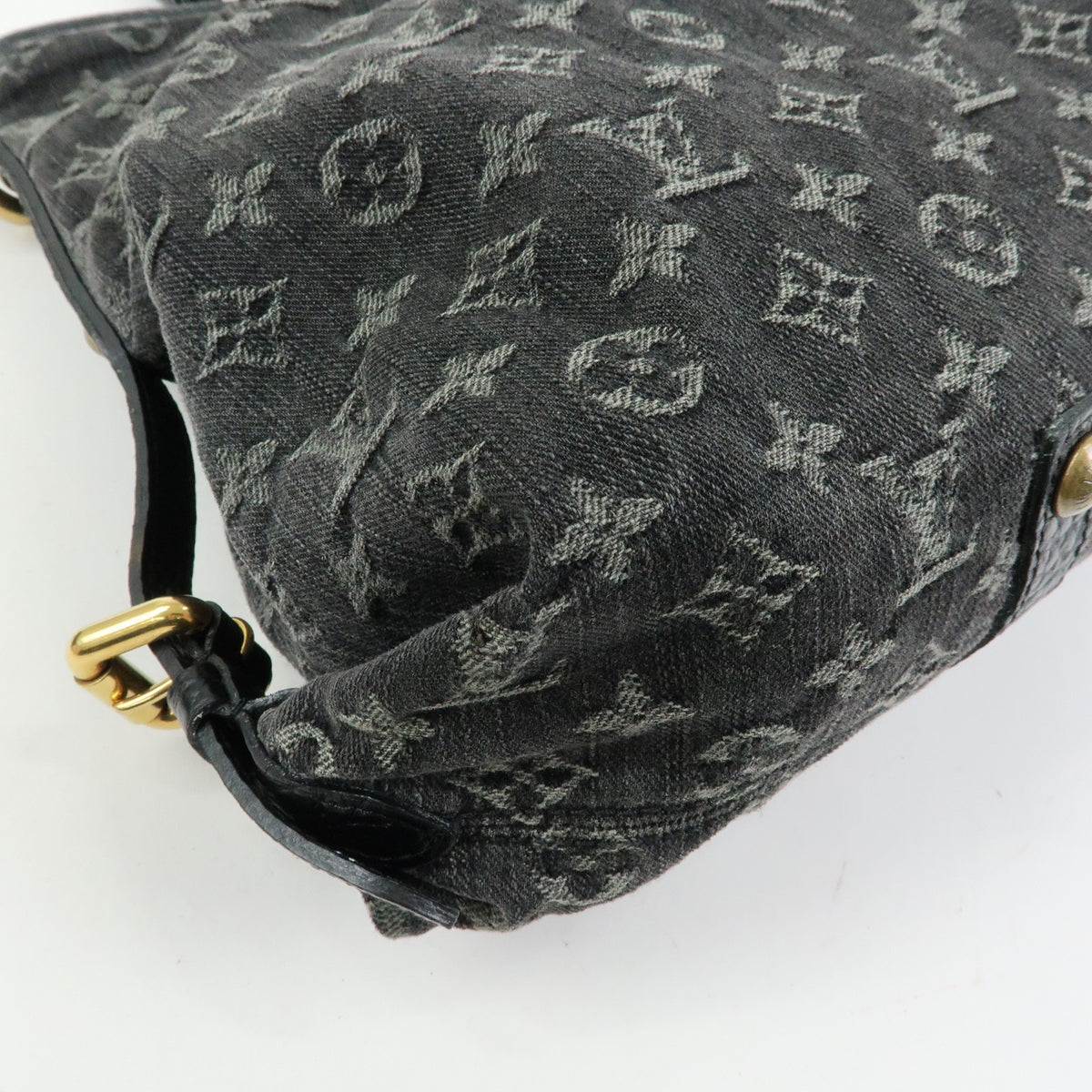 Louis Vuitton Neo Cabby Monogram Denim, Black, Denim, Handbag