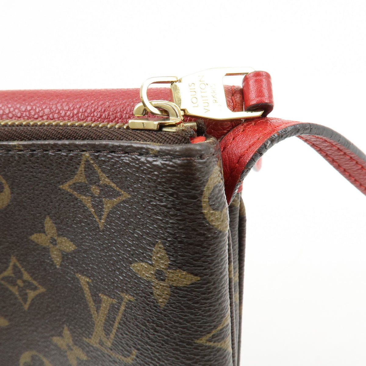 Louis Vuitton Twice Monogram Canvas and Leather, Brown, Canvas, Handbag
