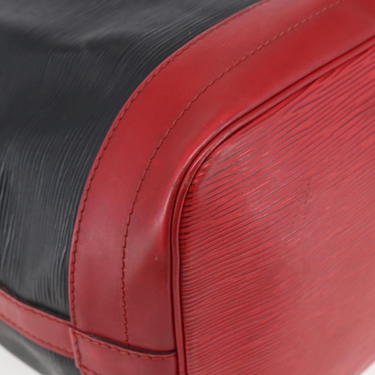 Louis Vuitton Bicolor Noe Epi Leather, Black, Leather, Handbag