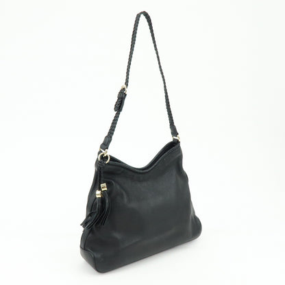 Gucci Marrakech Hobo Leather, Black, Leather, Shoulder Bag