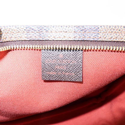 Louis Vuitton Trousse Make Up Damier, Brown, Canvas, Clutch