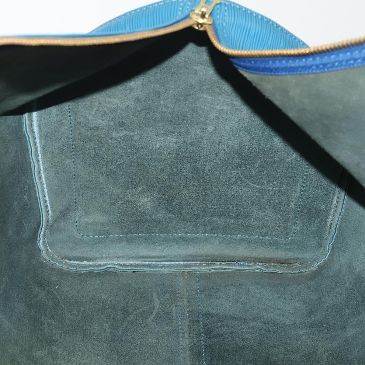 Louis Vuitton Keepall Epi Leather, Blue, Leather, Travel Bag
