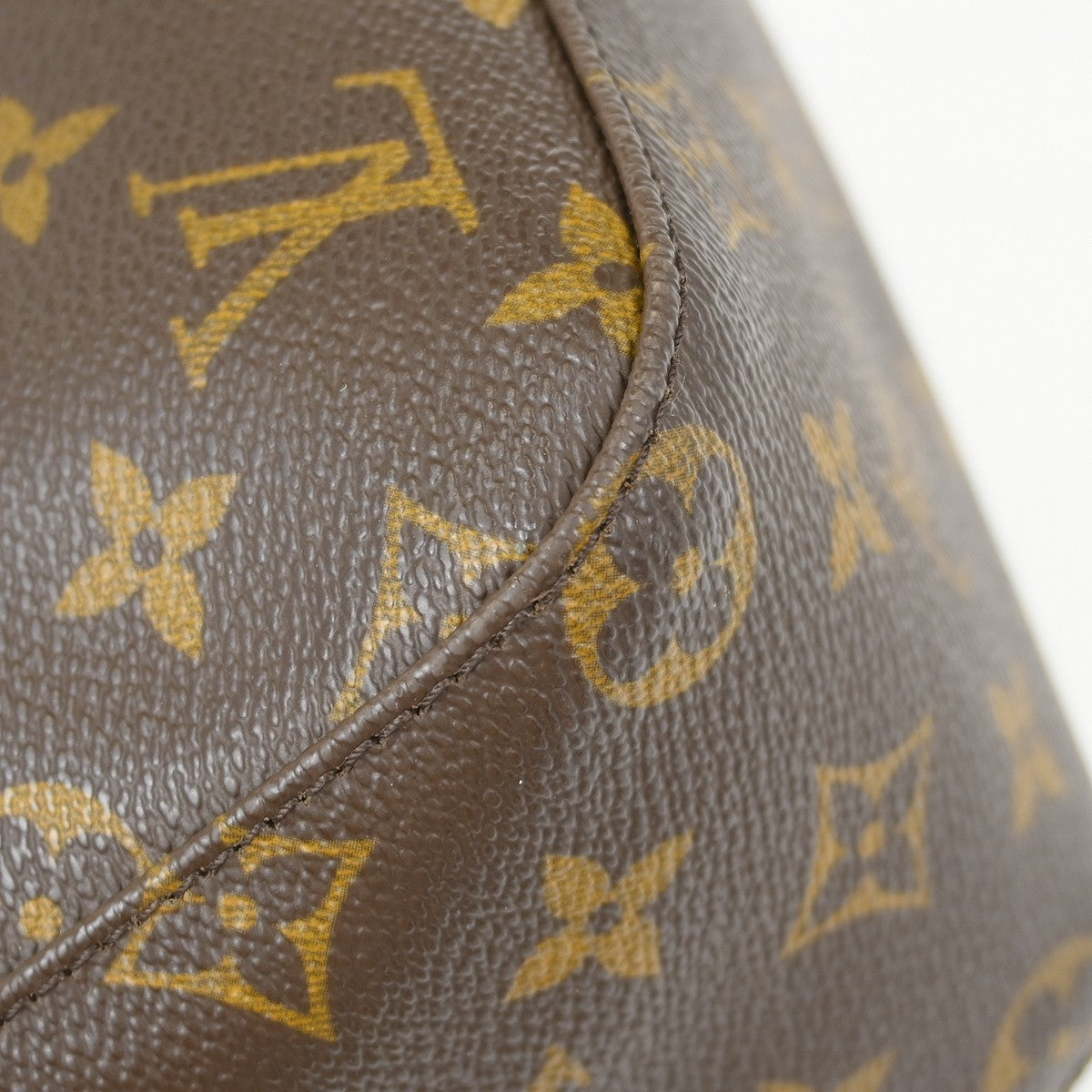 Louis Vuitton Looping Monogram Canvas, Brown, Canvas, Handbag