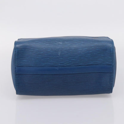 Louis Vuitton Speedy Epi Leather, Blue, Leather, Handbag