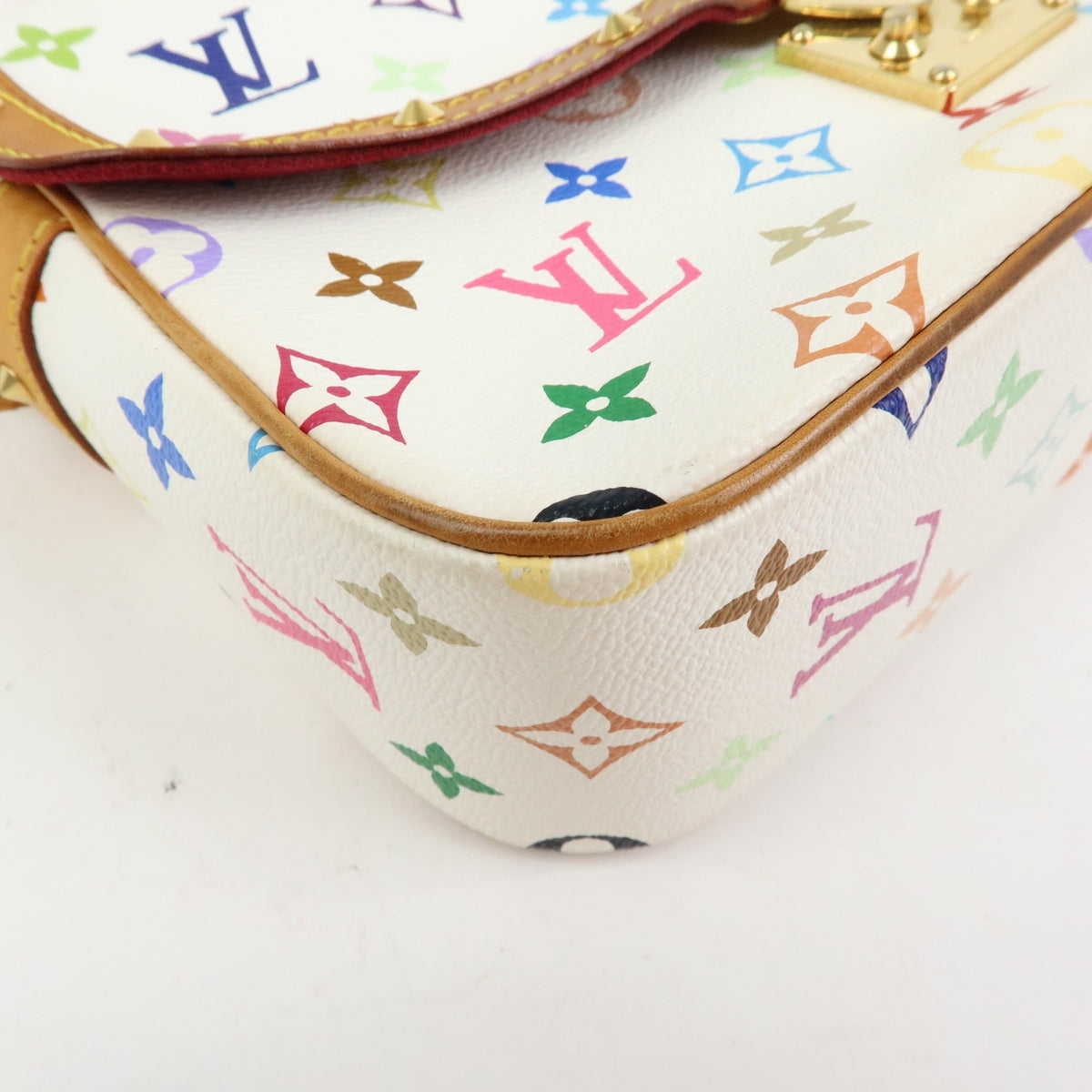 Louis Vuitton Sologne Monogram Multicolor, White, Canvas, Handbag