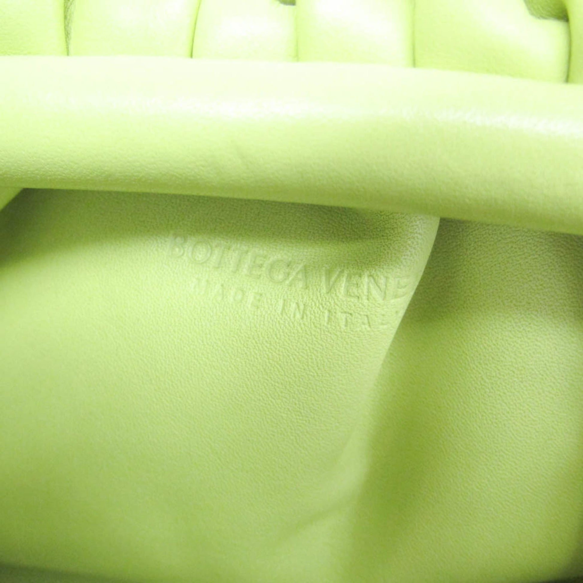 Bottega Veneta The Pouch Leather, Green, Leather, Clutch