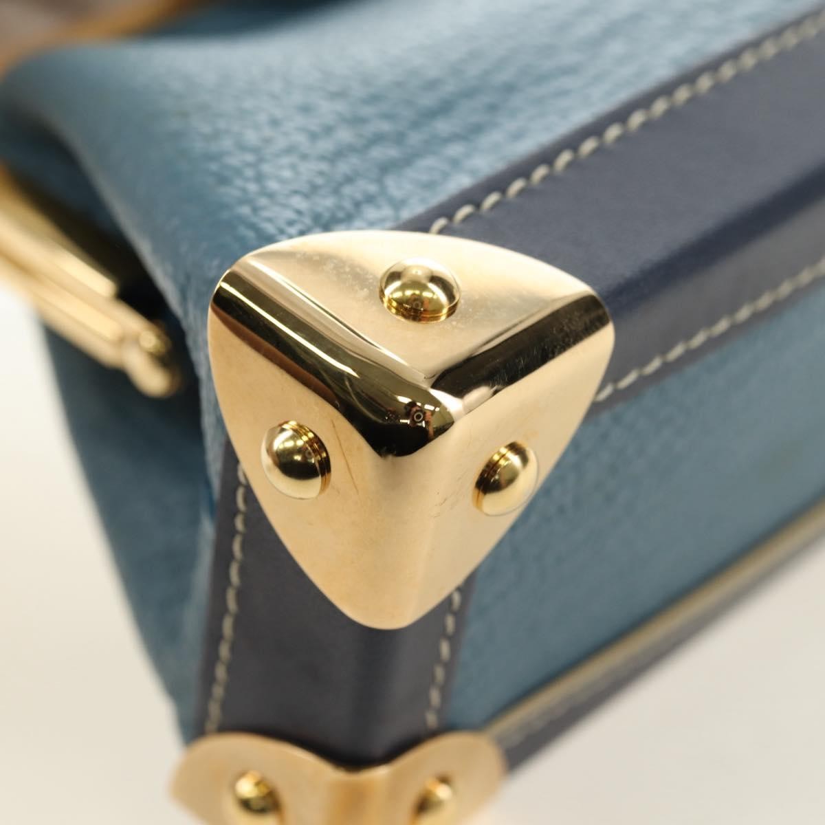 Louis Vuitton Porte-Monnaie Coin Purse Leather, Blue, Leather, Card Holder