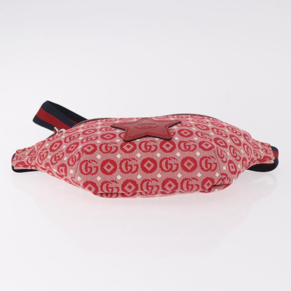 Gucci Children's Belt Printed GG Coated Canvas, Red, Canvas, Handbag