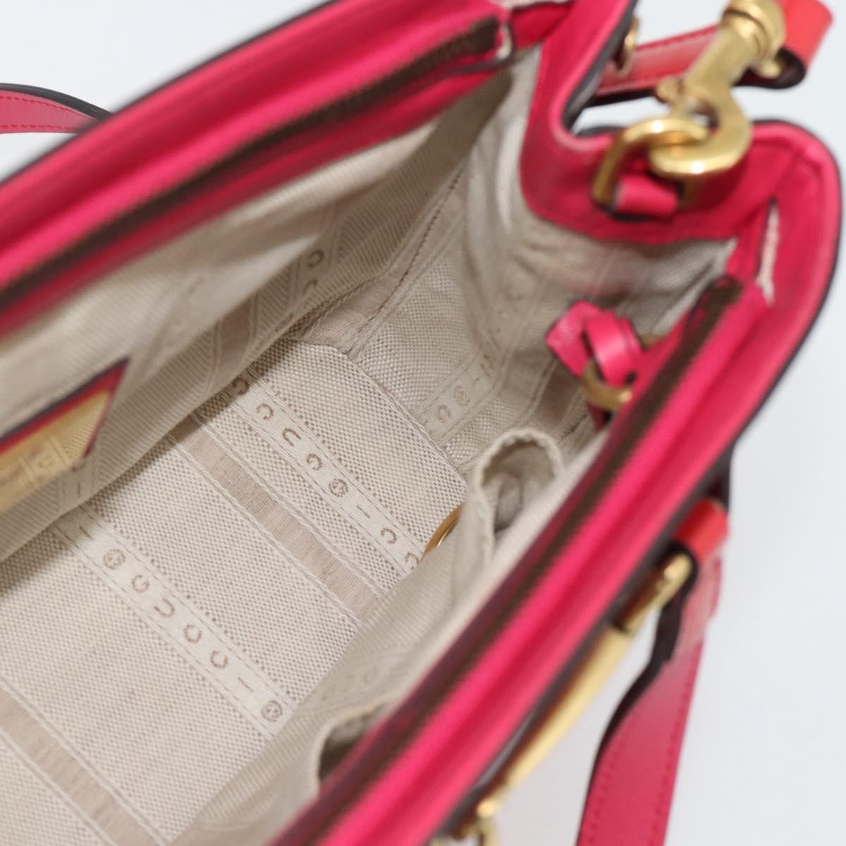 Gucci Bright Bit Convertible Tote Patent, Pink, Patent Leather, Tote Bag