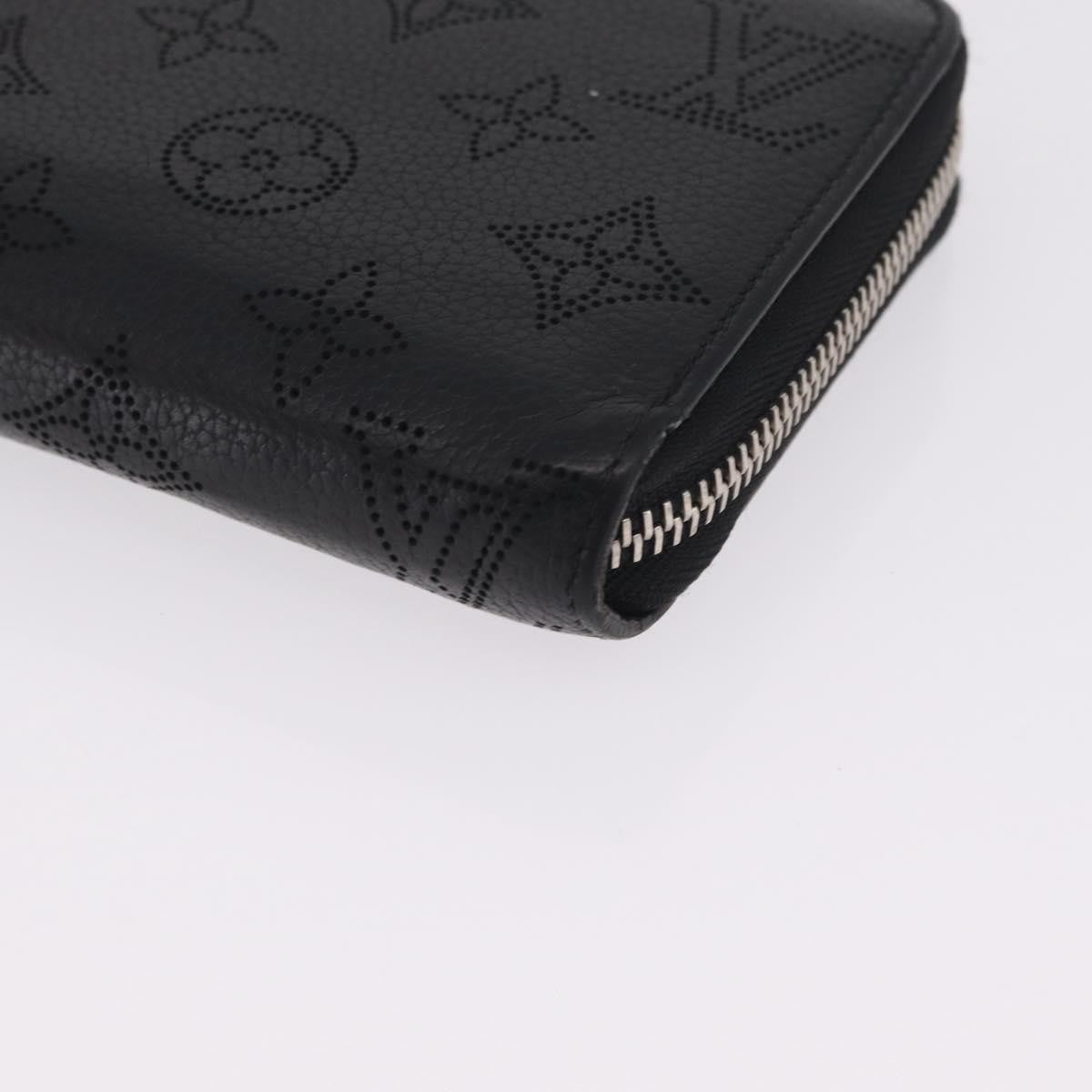 Louis Vuitton Zippy Mahina Leather, Black, Leather, Wallet