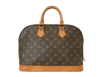 Louis Vuitton Alma Monogram Canvas, Brown, Canvas, Handbag