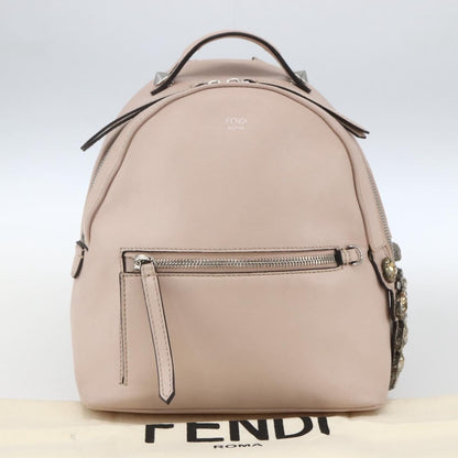 Fendi By The Way Leather, Beige, Leather, Backpack