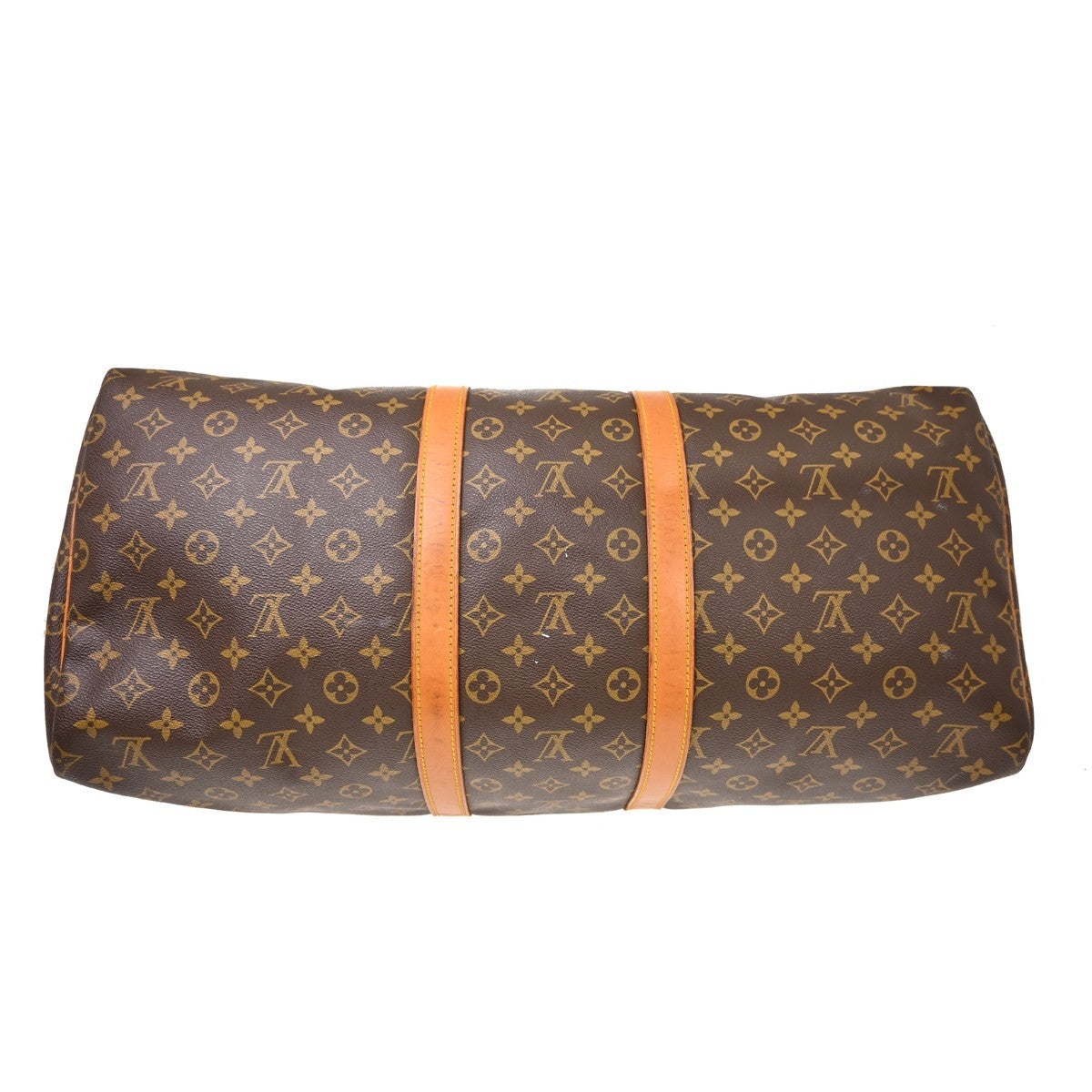 Louis Vuitton Keepall Canvas, Brown, Canvas, Travel Bag