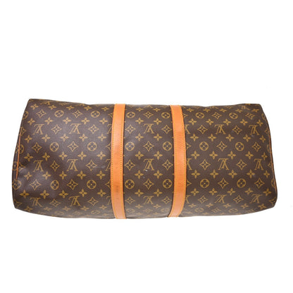 Louis Vuitton Keepall Canvas, Brown, Canvas, Travel Bag