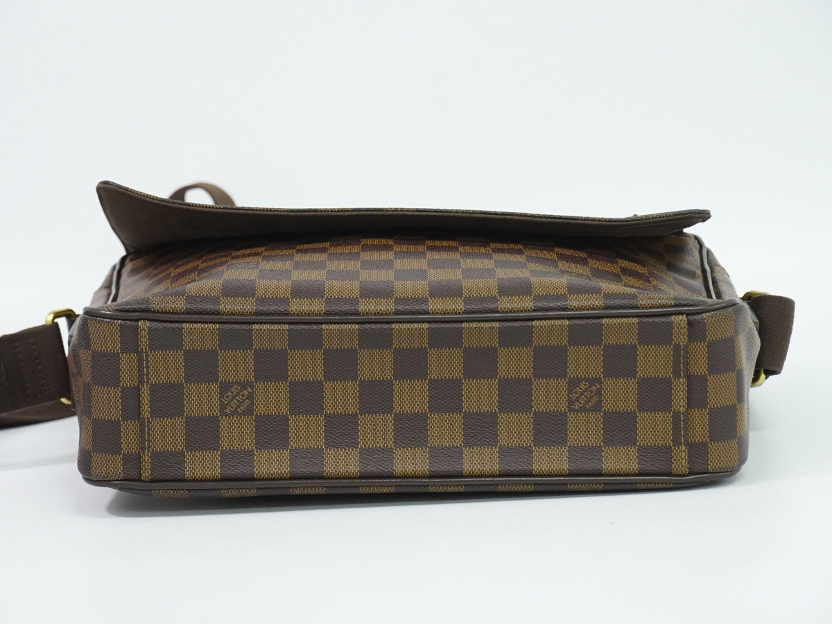 Louis Vuitton Shelton Messenger Damier Ebene, Brown, Canvas, Shoulder Bag