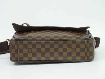 Louis Vuitton Shelton Messenger Damier Ebene, Brown, Canvas, Shoulder Bag