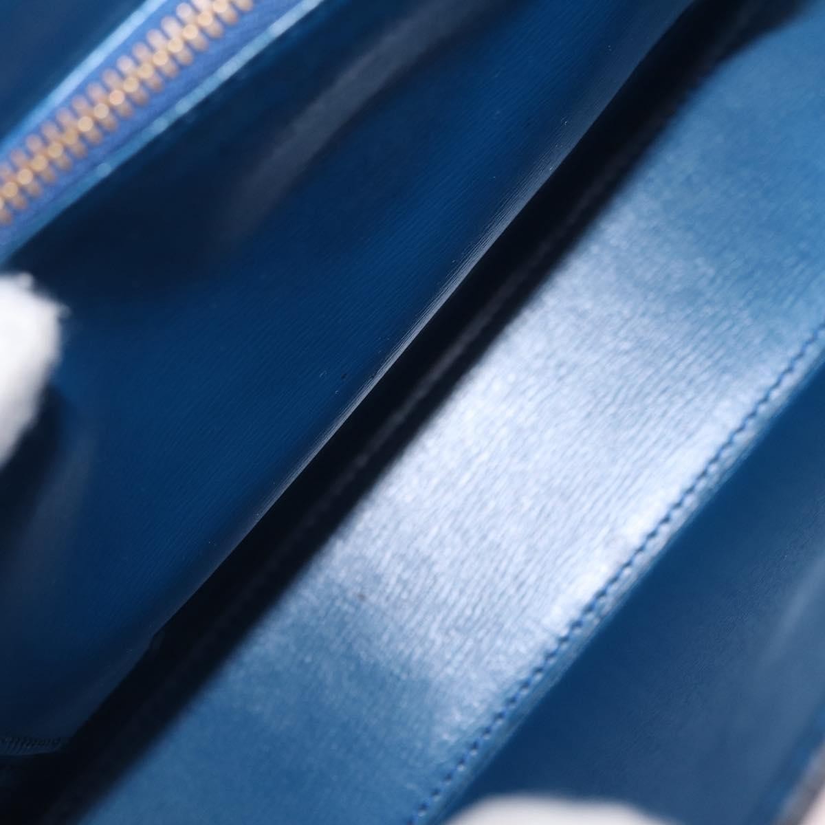 Louis Vuitton Malesherbes Epi Leather, Blue, Leather, Handbag