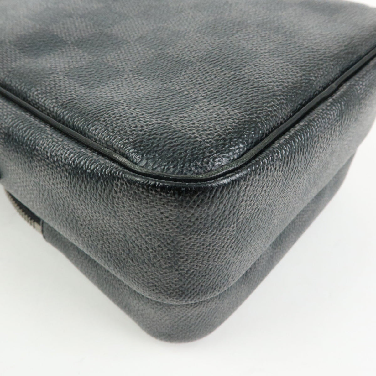Louis Vuitton Rem Damier Graphite, Black, Canvas, Handbag