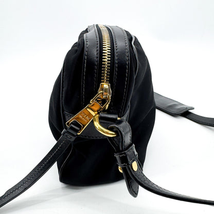 Prada Camera Tessuto, Black, Nylon, Crossbody Bag