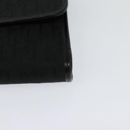 Christian Dior Vintage Trotter Flap Canvas, Black, Canvas, Shoulder Bag