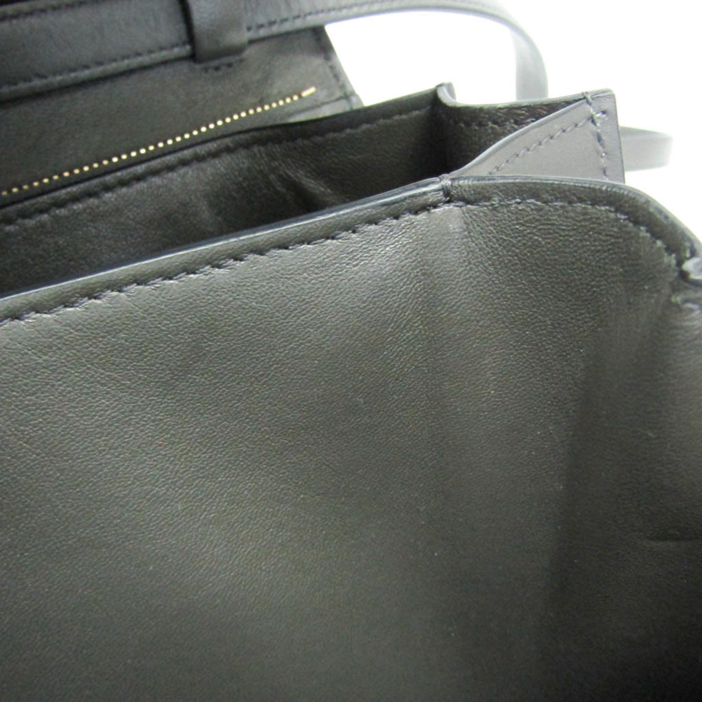Celine Classic Box Smooth Leather, Gray, Leather, Handbag