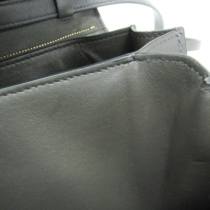 Celine Classic Box Smooth Leather, Gray, Leather, Handbag