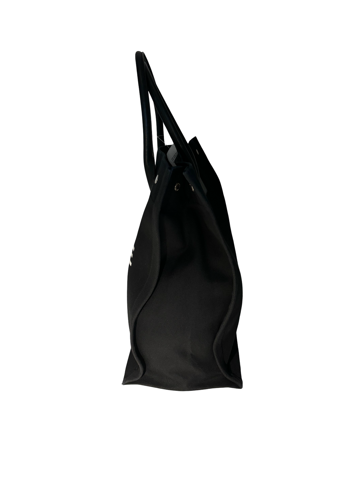 Saint Laurent Rive Gauche Canvas, Black, Canvas, Tote Bag