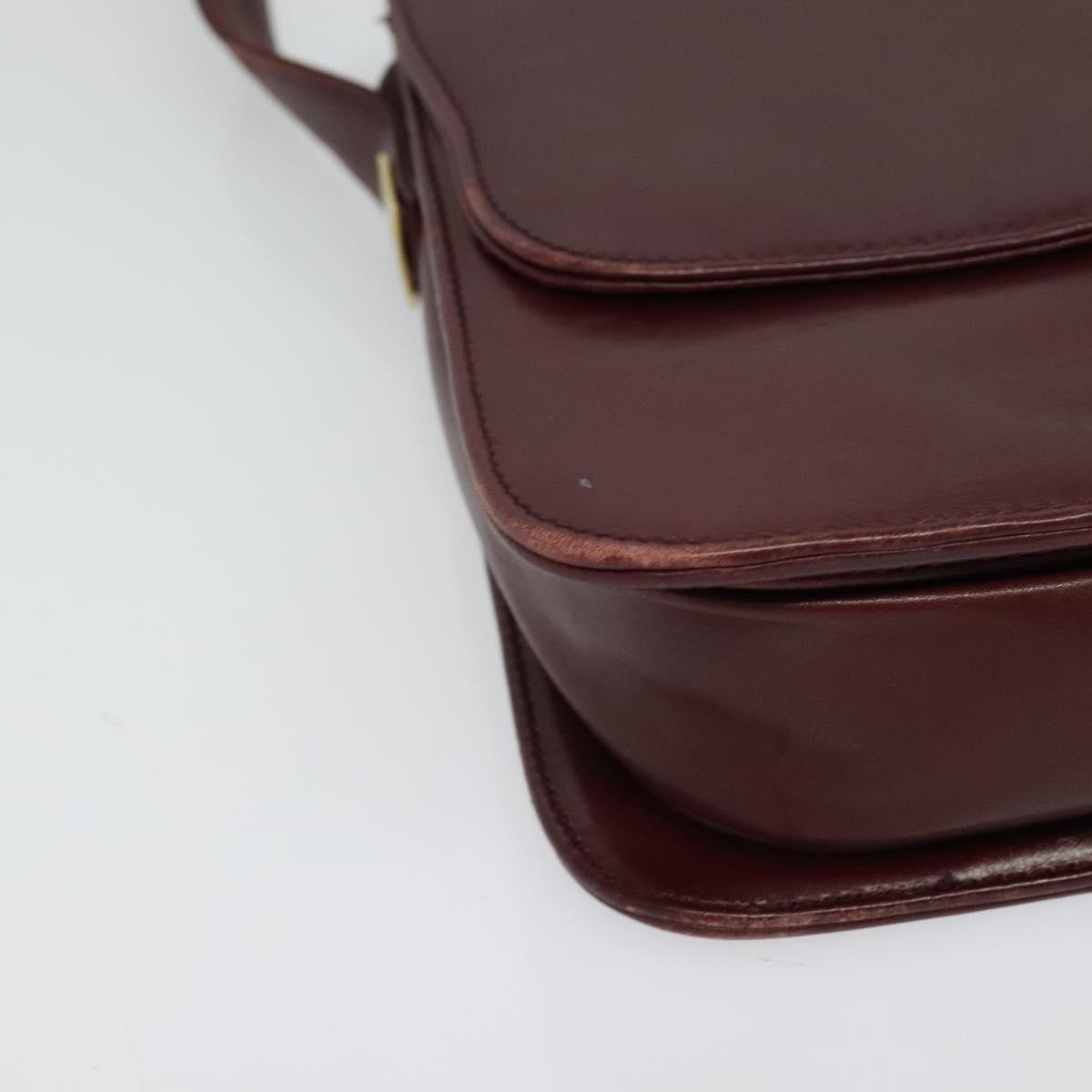 Givenchy Vintage 4G Leather, Burgundy, Leather, Shoulder Bag