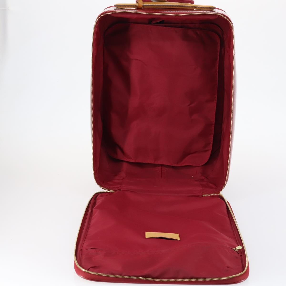 Louis Vuitton Pegase Luggage Monogram Vernis, Red, Patent Leather, Travel Bag