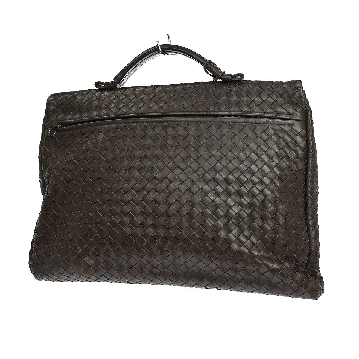 Bottega Veneta Envelope Intrecciato Nappa, Brown, Leather, Briefcase