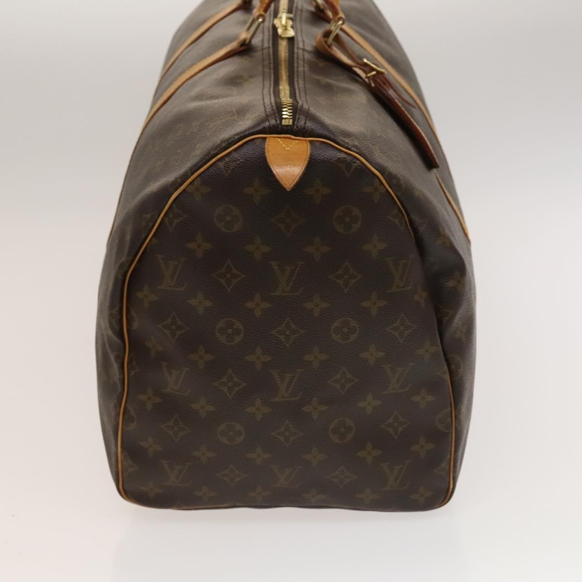 Louis Vuitton Keepall Bag Monogram Canvas, BROWN, CANVAS, Travel bag