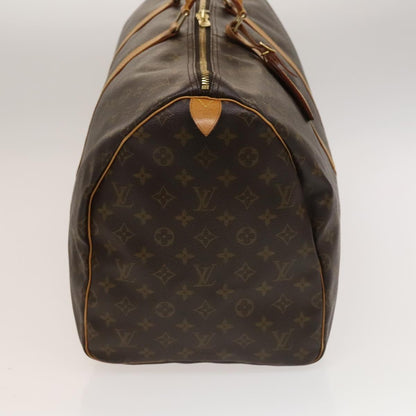 Louis Vuitton Keepall Bag Monogram Canvas, BROWN, CANVAS, Travel bag