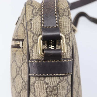 Gucci Front Zip Pocket Messenger GG Coated Canvas, Beige, Canvas, Shoulder Bag