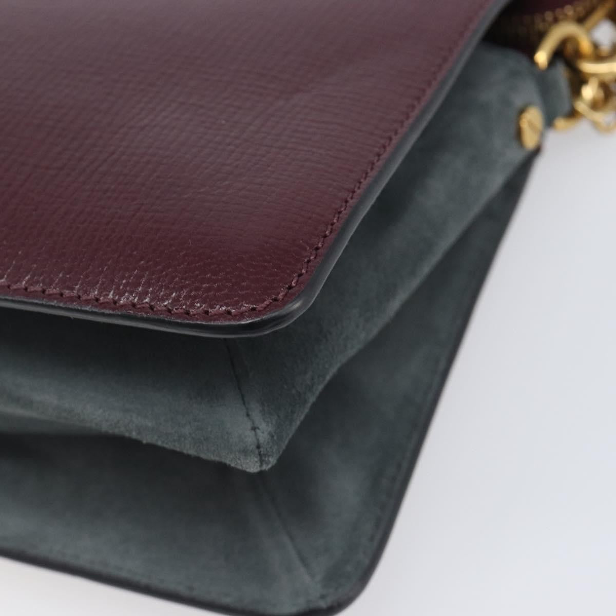 Givenchy Cross 3 Leather, Burgundy, Leather, Crossbody Bag