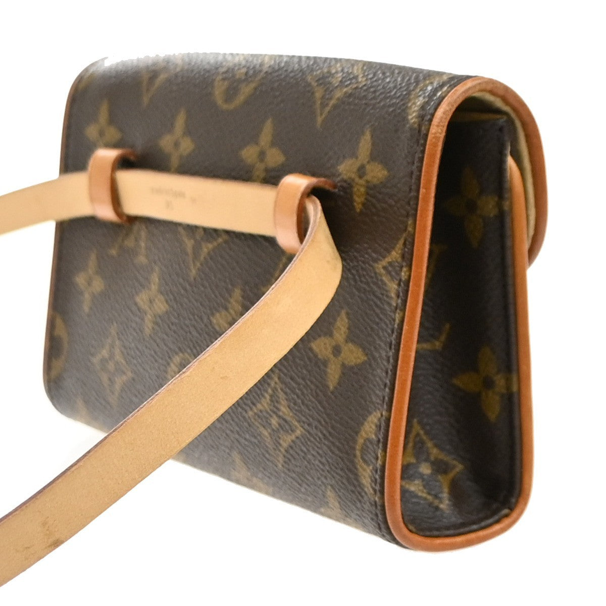 Louis Vuitton Florentine Canvas, Brown, Canvas, Clutch