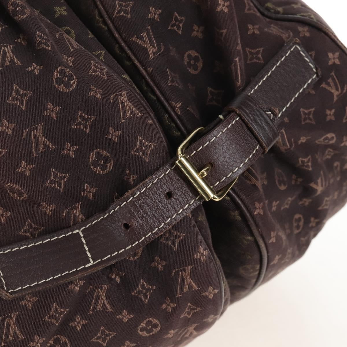 Louis Vuitton Saumur Mini Lin, Brown, Canvas, Shoulder Bag