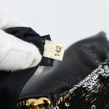Miu Miu Belted Flap Turnlock Messenger Sequin Embellished Leather, Multicolour, Canvas, Crossbody Bag