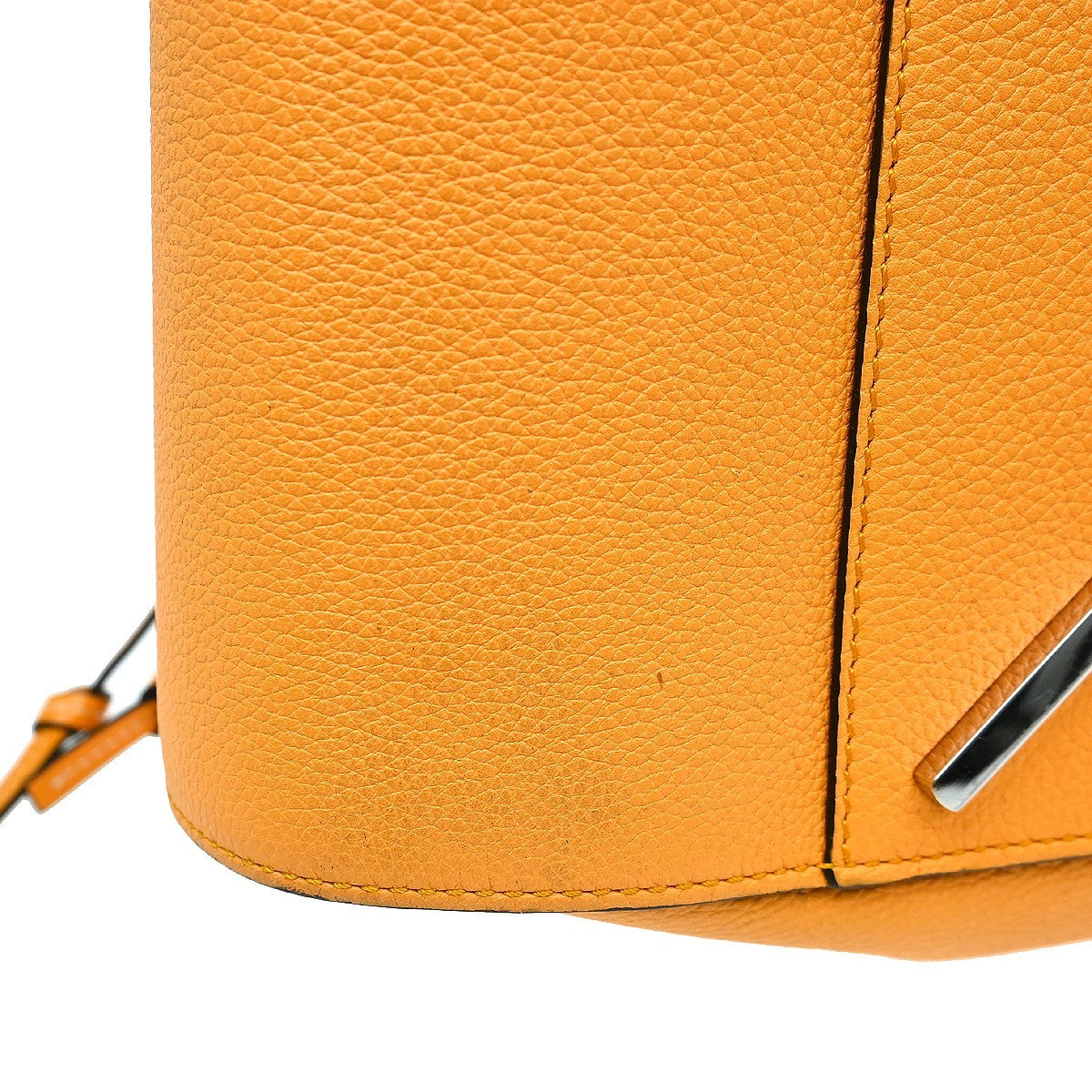 Loewe Hammock Leather, Orange, Leather, Handbag