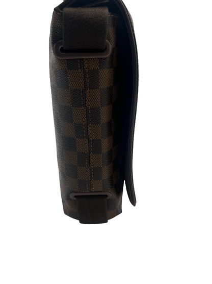 Louis Vuitton Brooklyn Handbag Damier, Brown, Canvas, Crossbody Bag