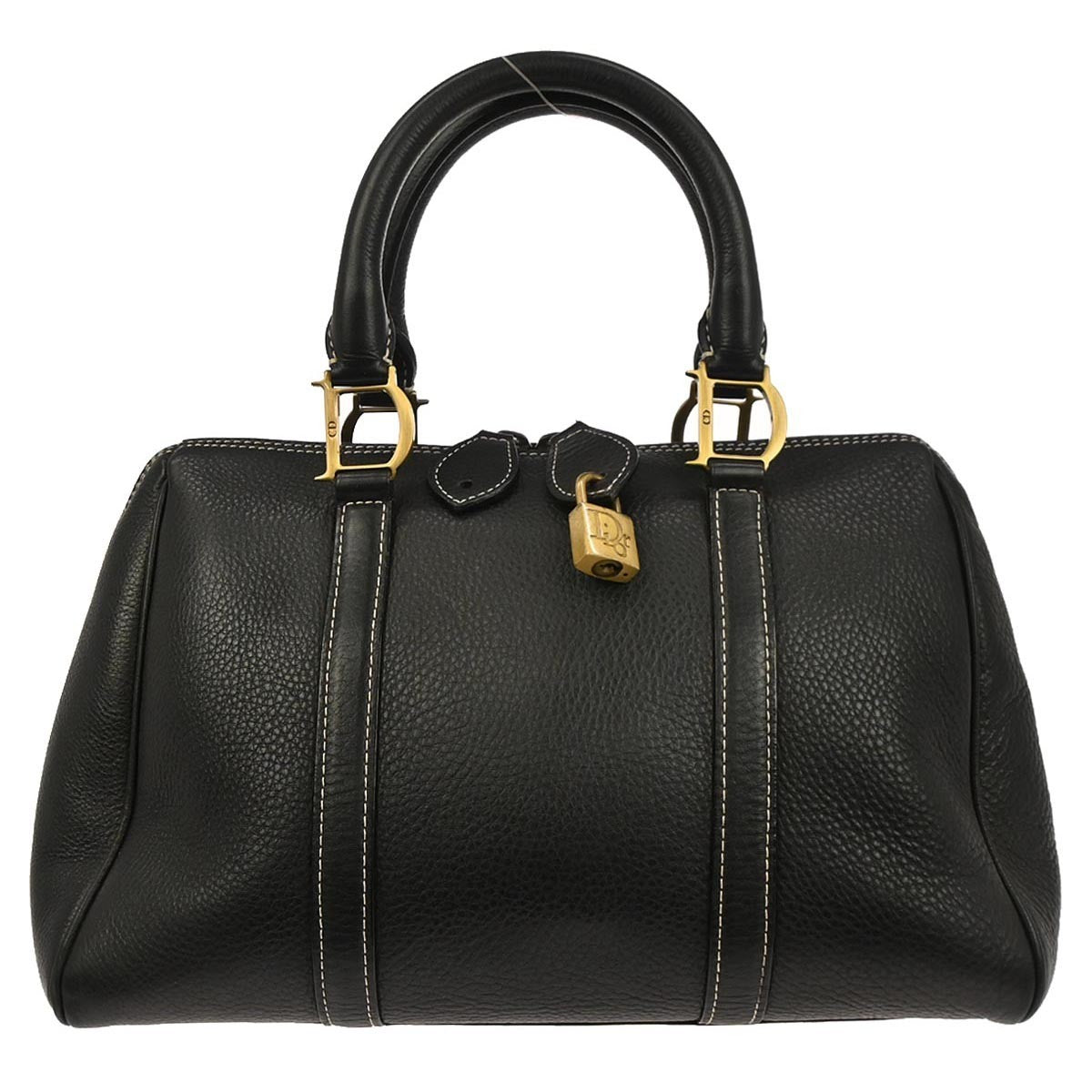 Christian Dior Vintage Leather, Black, Leather, Handbag