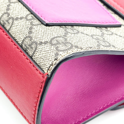 Gucci Padlock Clutch GG Canvas and Leather, Beige, Canvas, Clutch