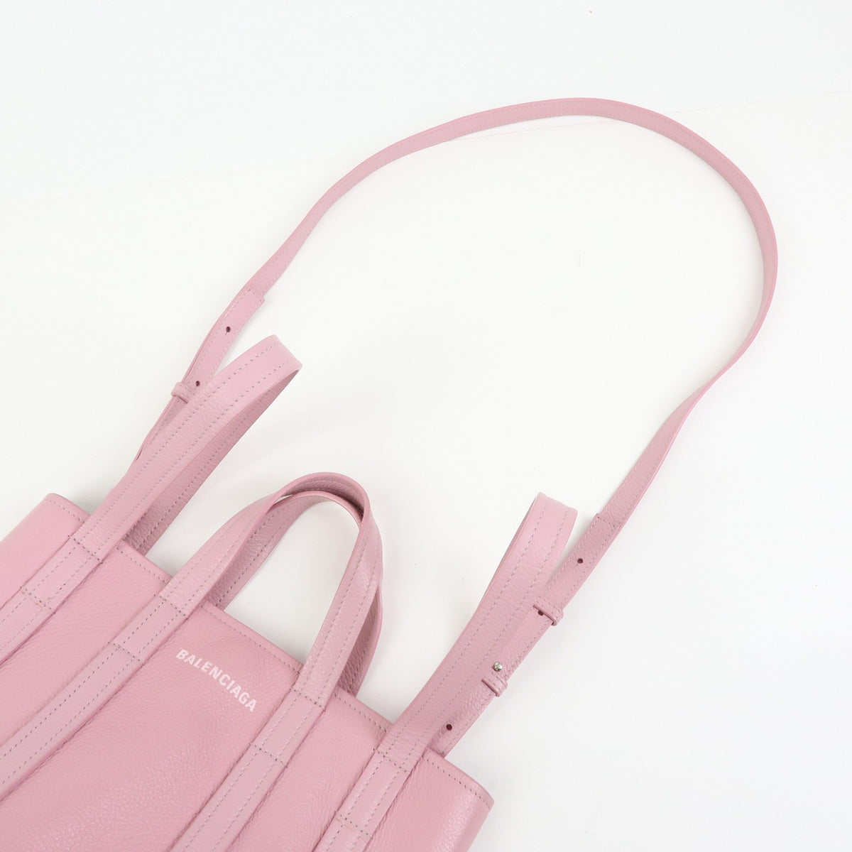 Balenciaga Everyday 2.0 North South Leather, Pink, Leather, Tote Bag