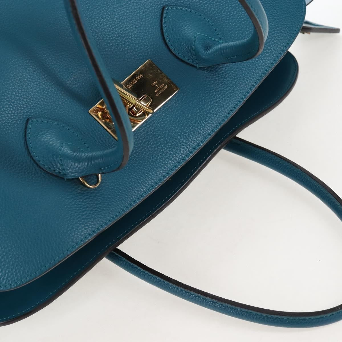 Louis Vuitton Milla Veau Nuage Calfskin, Blue, Leather, Handbag