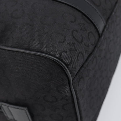 Celine Boston C Macadam Canvas, Black, Canvas, Handbag