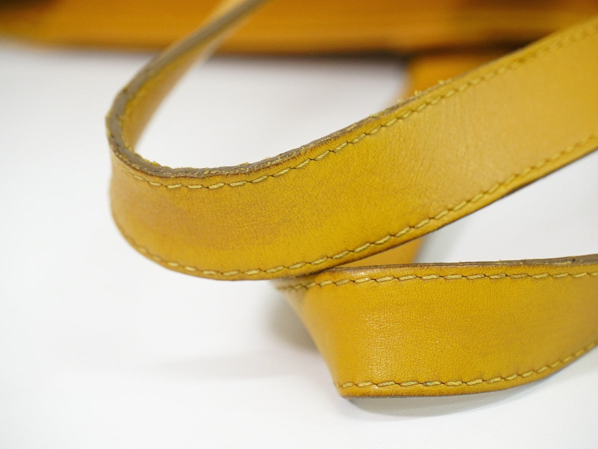 Louis Vuitton Tadao Damier Infini Leather, Yellow, Leather, Handbag