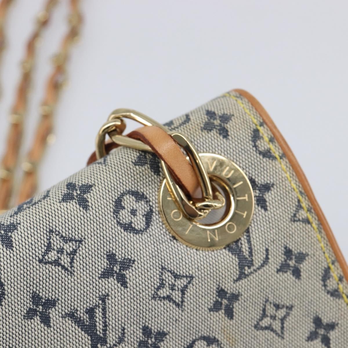 Louis Vuitton Camille Mini Lin, Blue, Canvas, Handbag